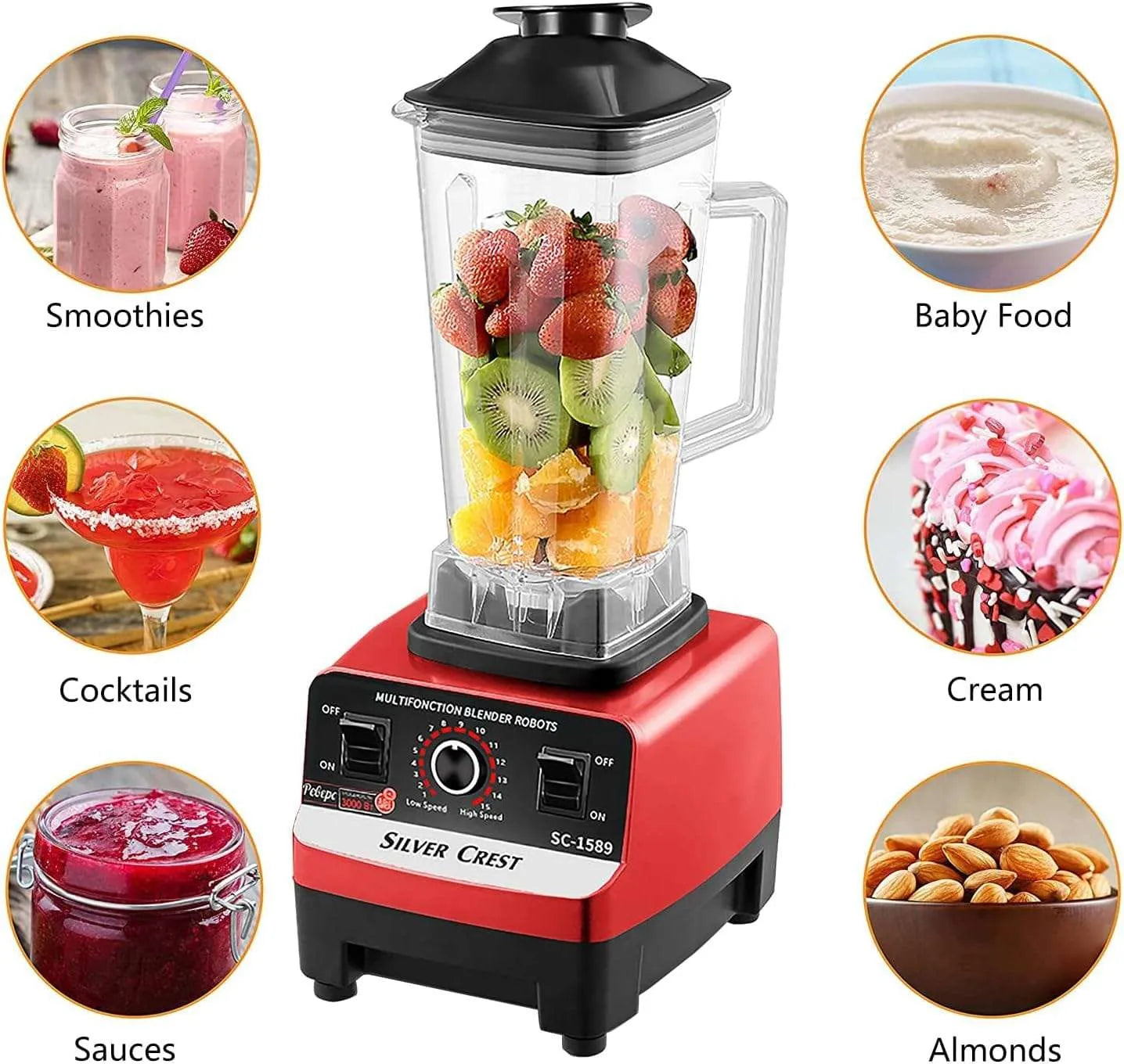 Unleash the Power 2 in 1 Amazing Silver Crest Blender & Grinder