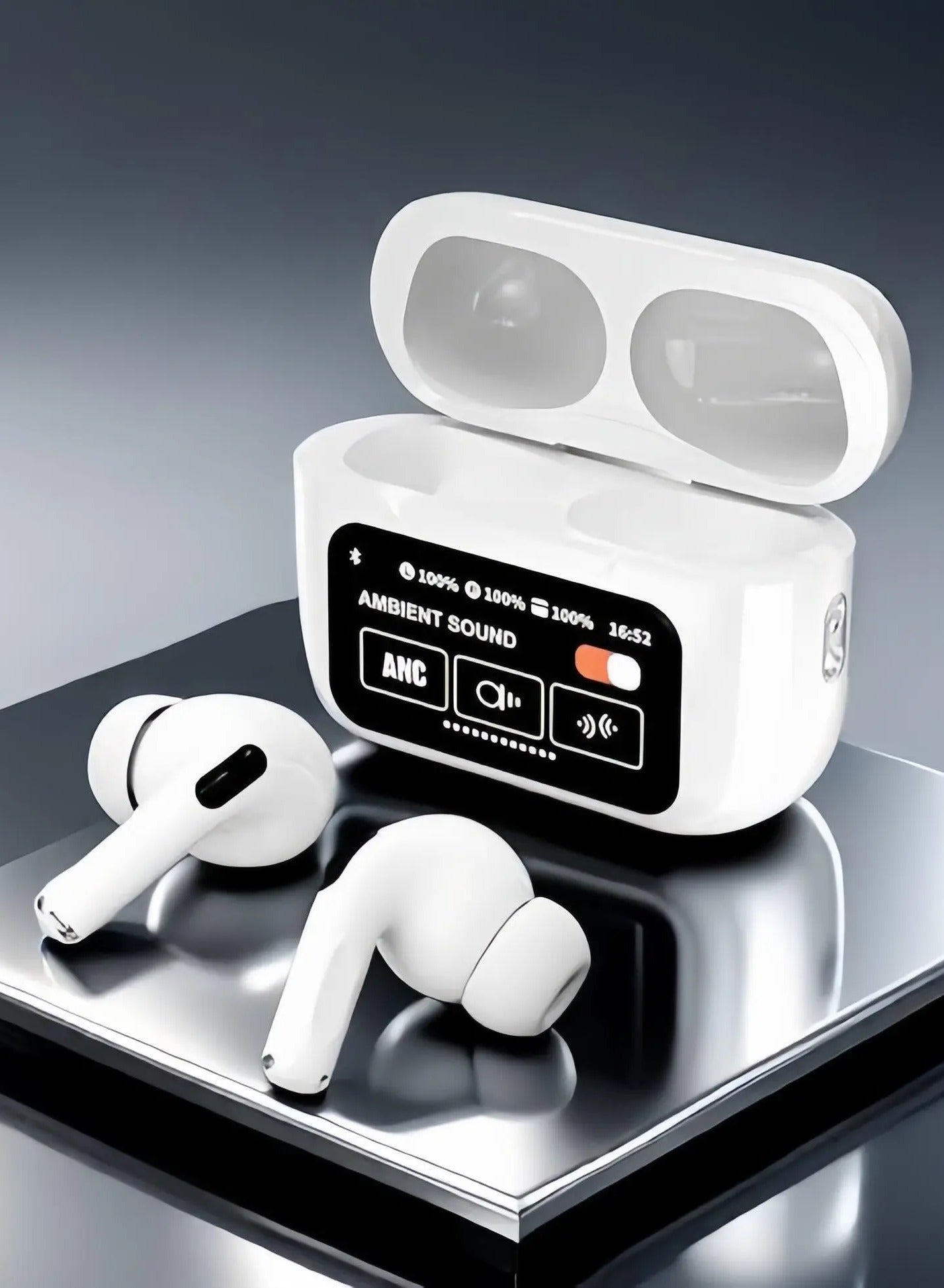 Smart Wireless Earbuds with Digital Display, Superior Sound and Smart Features WT-5