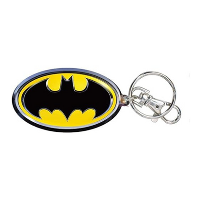 Oval-Shaped Superhero Keychain